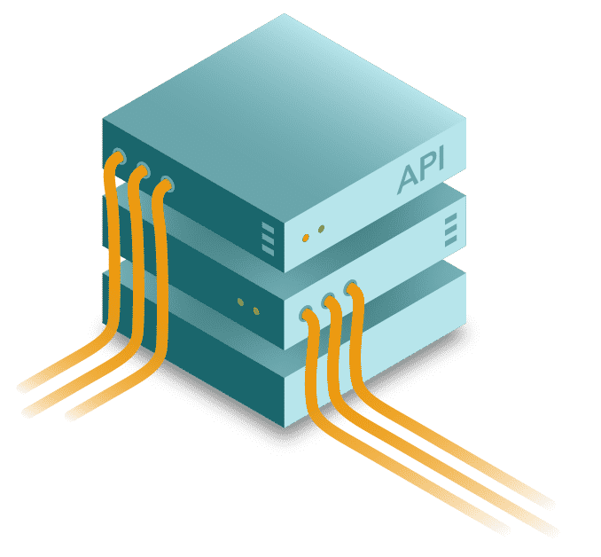 illustration d'un serveur utilisant des api