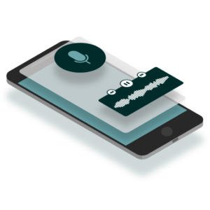 illustration d'un smartphone podcast