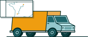 illustration d'un camion qui roule